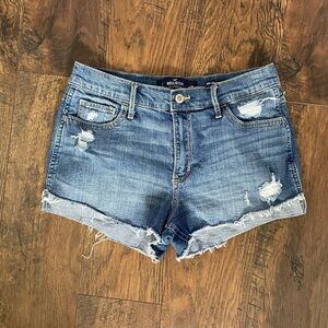 Hollister Women's Distressed Blue Jean Shorts